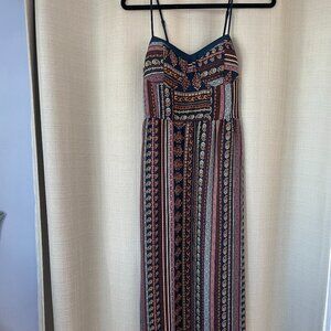Spaghetti Strap Summer Maxi Sundress w/Built In Bra/Light Padding